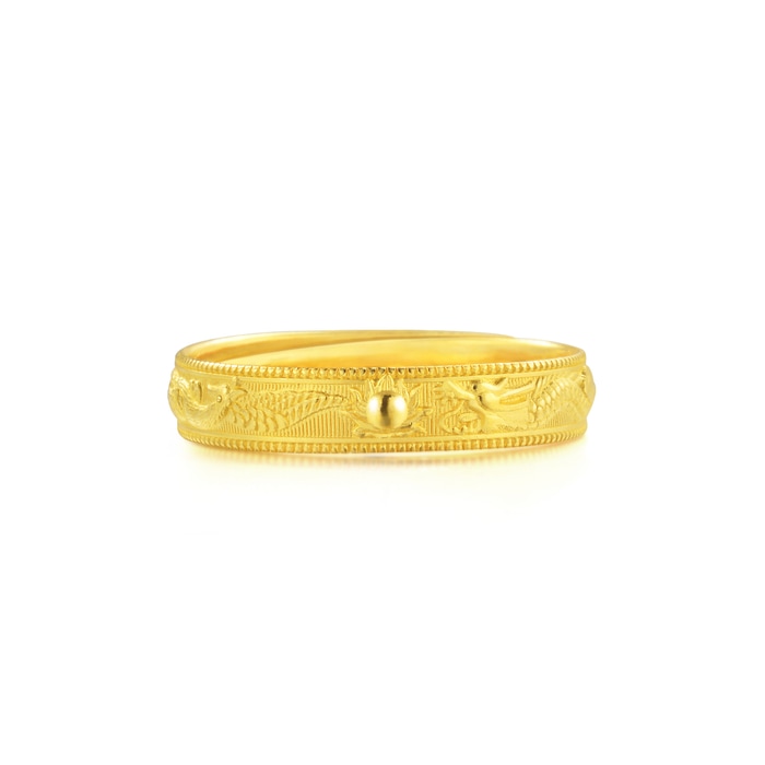 Solid Gold Ring | Chow Sang Sang Jewellery | Chinese Wedding Collection | 09149R - 4