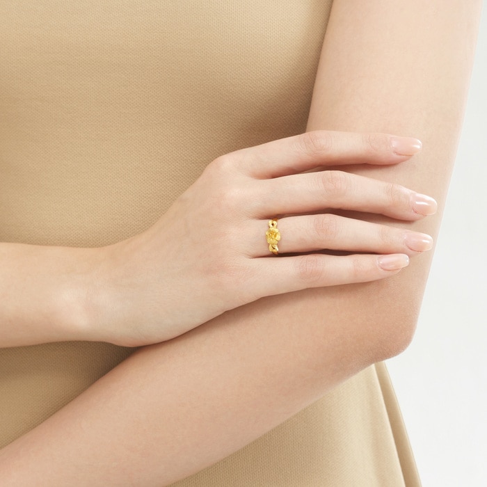 華金 999.9 Gold Ring | 79430R(~0.142 tael) | Chow Sang Sang Jewellery
