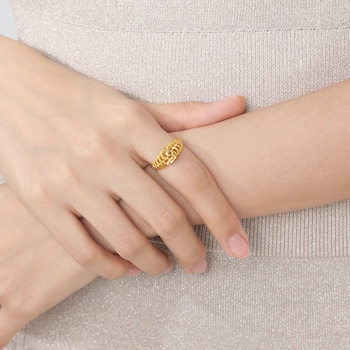 999.9 Gold Ring | 28472R(~0.124 tael) | Chow Sang Sang Jewellery