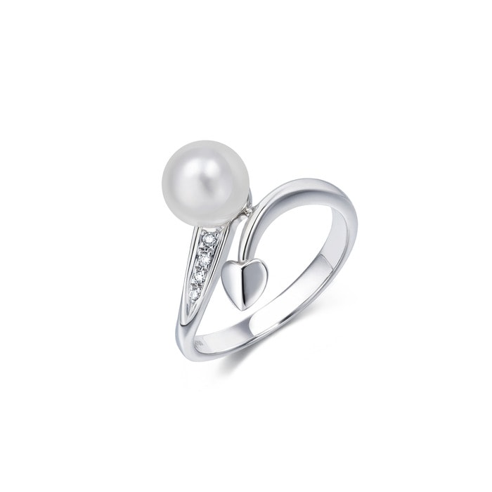 18K白色黄金 戒指 | 周生生珠寶 | 28579R - 1