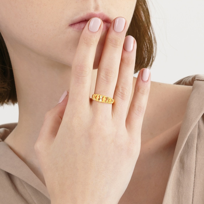 金のわらじ 999.9 MITSUMASA GOLD 999.9 Gold Ring | 62808R(~0.093 tael) | Chow Sang Sang Jewellery