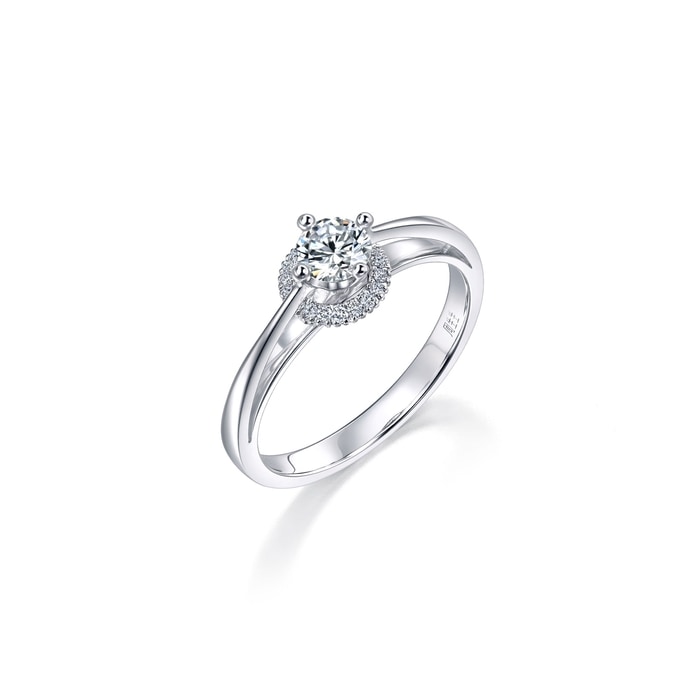 18K White Gold Ring | Chow Sang Sang Jewellery | 48154R - 4