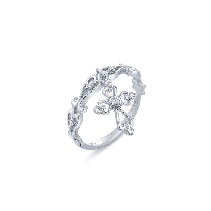 18K White Gold Ring | Chow Sang Sang Jewellery | 55194R - 1