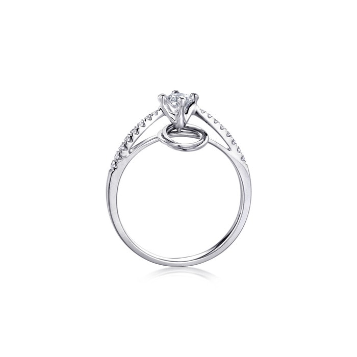 18K白色黄金 戒指 | 周生生珠寶 | Diamond in Motion 「炫動鑽飾」 | 59304R - 5