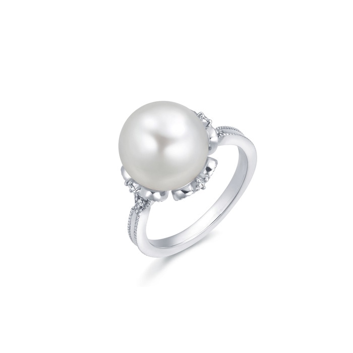 18K白色黄金 戒指 | 周生生珠寶 | La Pelle | 62039R - 1