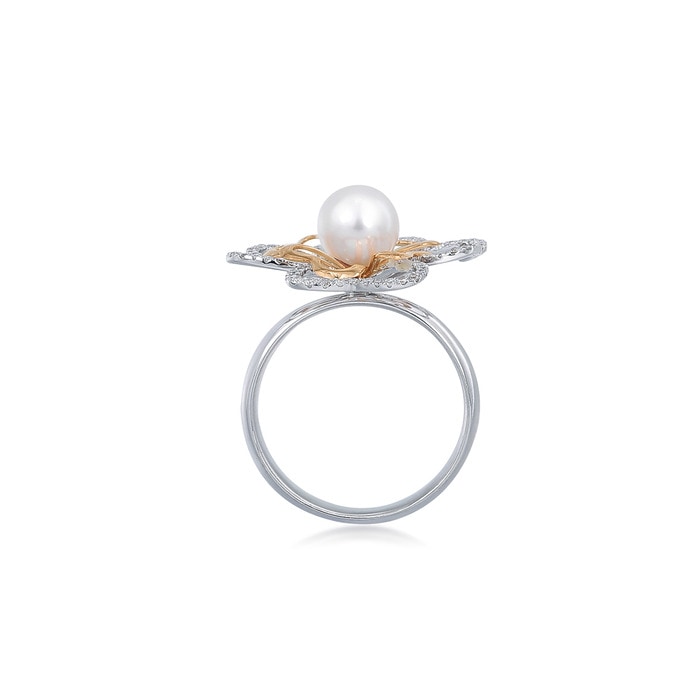 18K白色黄金及玫瑰金 戒指 | 周生生珠寶 | 68077R - 5