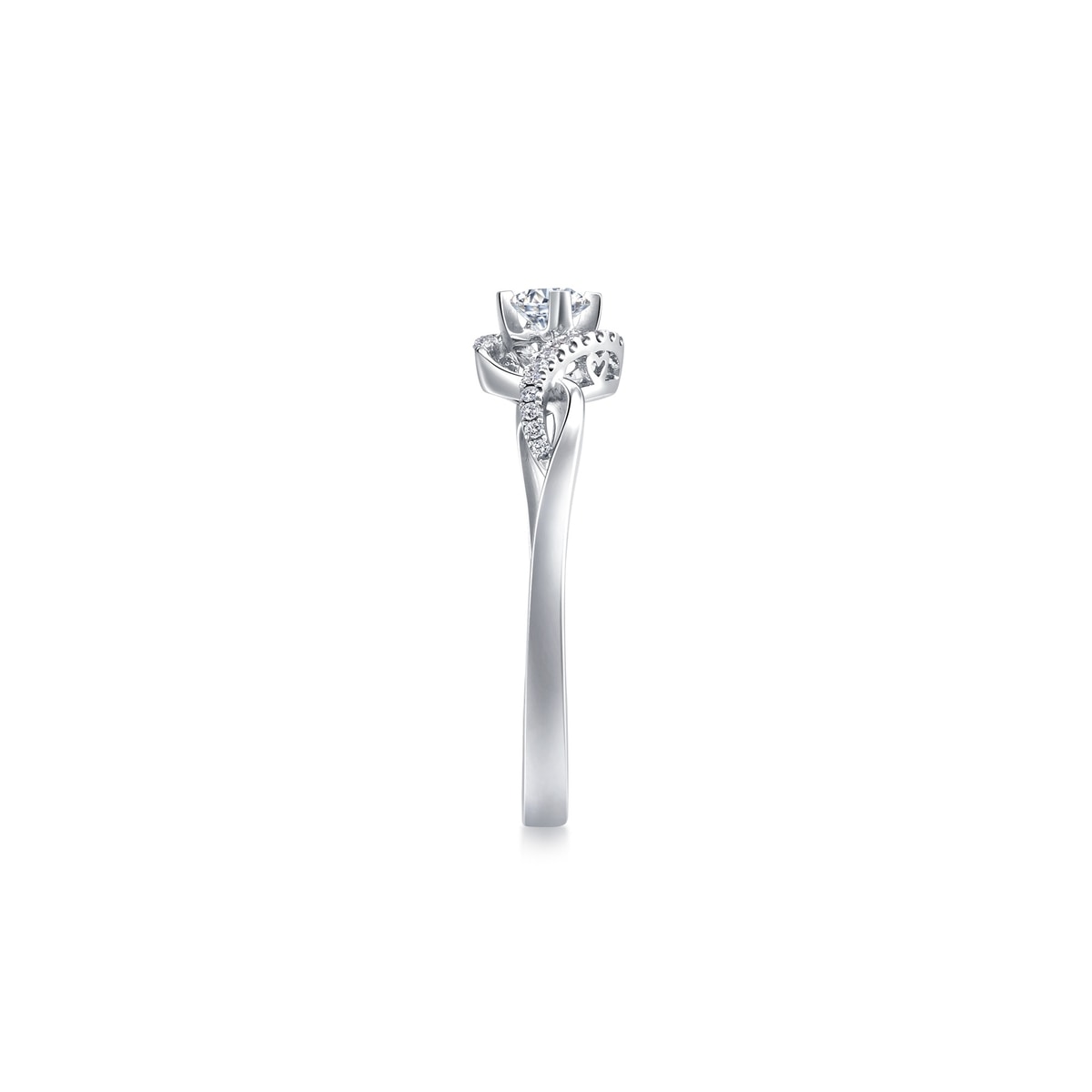 Daily Luxe - 18K White Gold Diamond Ring | 68689R(~0.047