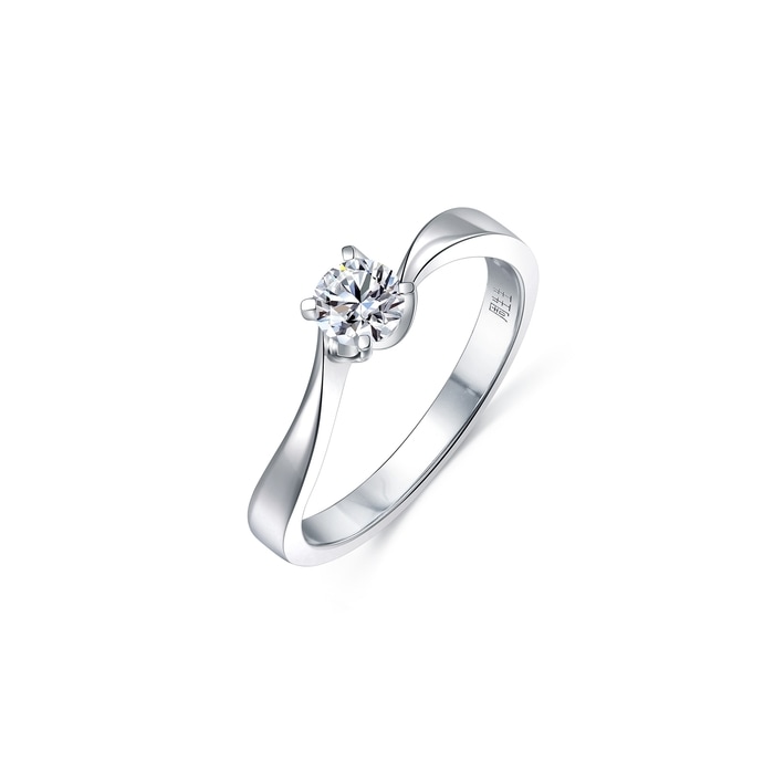 18K White Gold Ring | Chow Sang Sang Jewellery | 70812R - 4