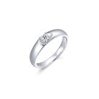 Classic' 900 Platinum Diamond Ring