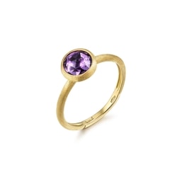 'Jaipur' 18K Yellow Gold Amethyst Ring