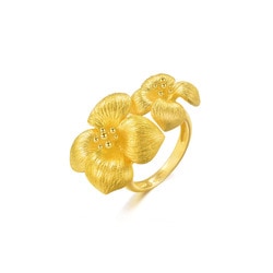 'Floral' 999.9 Gold Ring