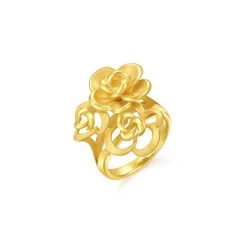 Chinese Wedding Collection - 'Floral' 999.9 Gold Ring