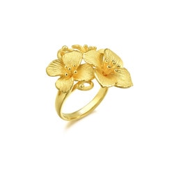 'Floral' 999.9 Gold Ring