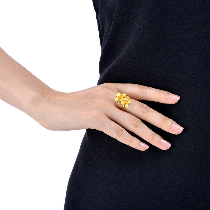 CHIEKO+ petal ring † gold【11号】