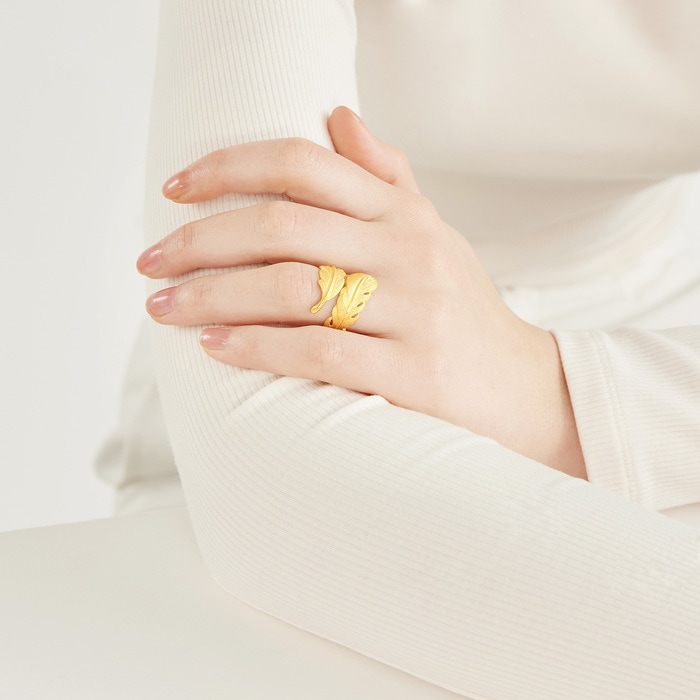 Solid Gold Ring | Chow Sang Sang Jewellery | Love Decode | 86820R - 3