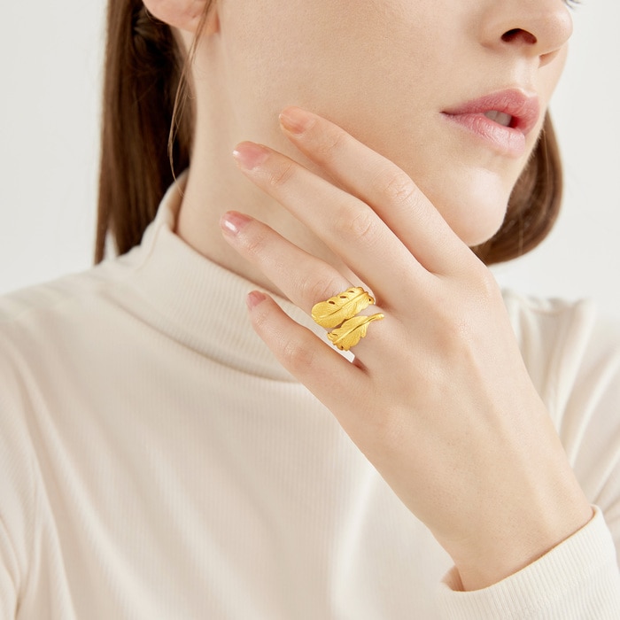 Solid Gold Ring | Chow Sang Sang Jewellery | Love Decode | 86820R - 2
