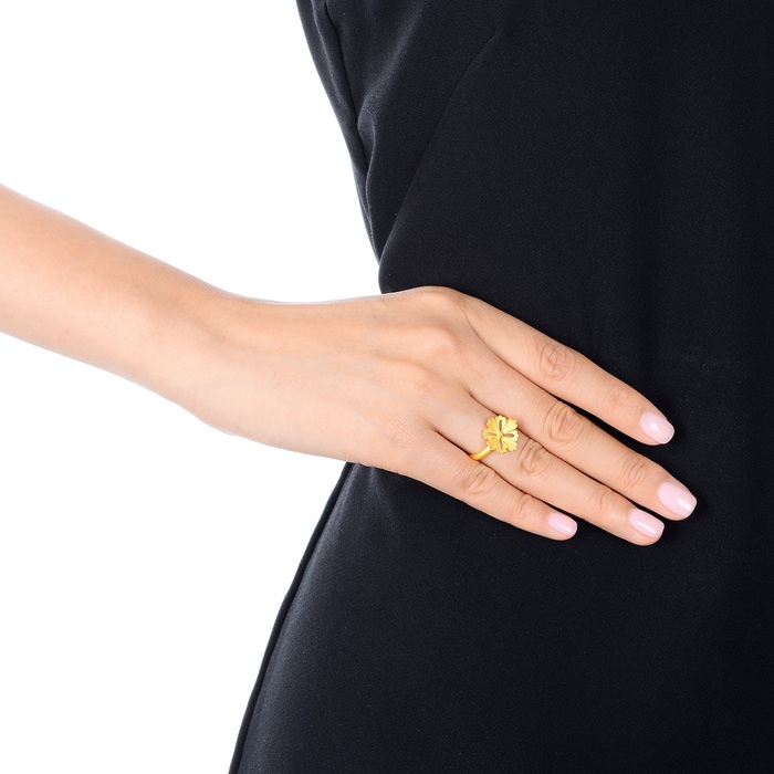 良好品】 CHIEKO+ petal ring † gold【11号】 アクセサリー
