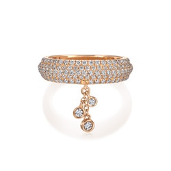 18K玫瑰金鑽石戒指