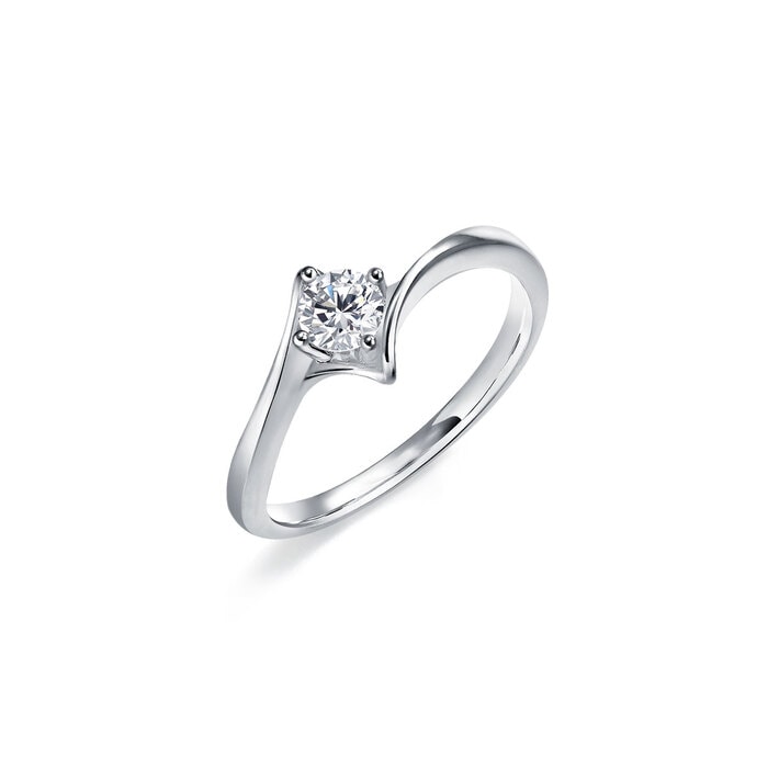 18K White Gold Ring | Chow Sang Sang Jewellery | 87870R - 4