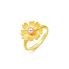 Blossom' 999.9 Gold Pearl Ring