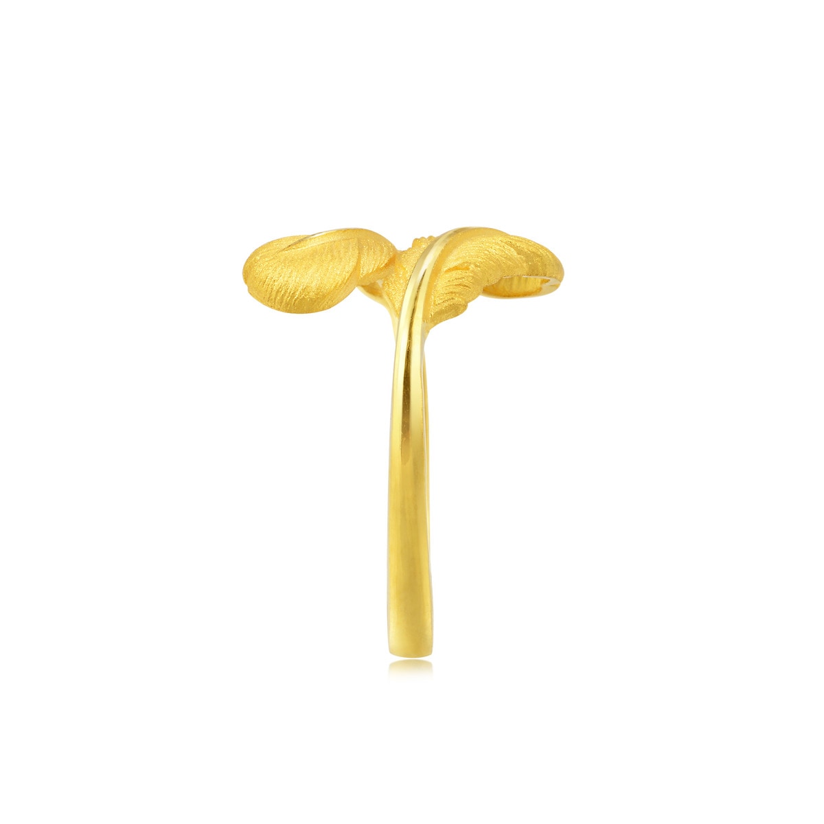 Love Décodé - 999.9 Gold Feather Ring | 89738R(~0.103 tael
