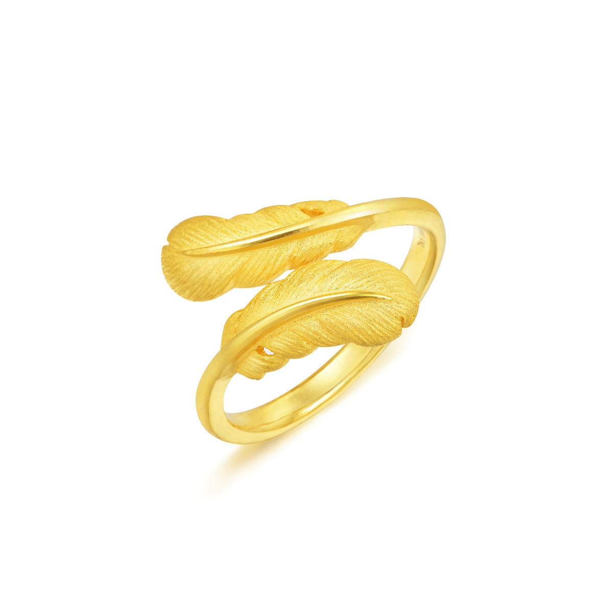 Love Décodé - 999.9 Gold Feather Ring | 89738R(~0.103 tael