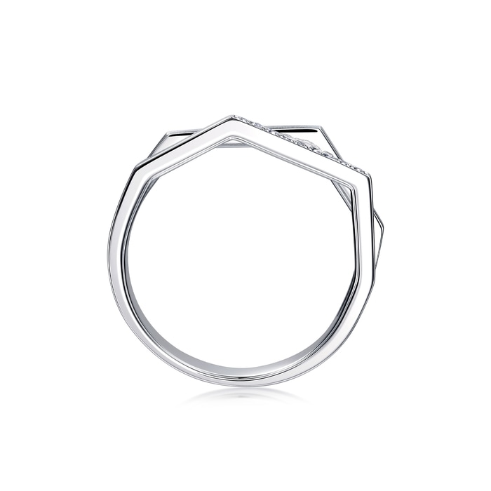 18K白色黄金 戒指 | 周生生珠寶 | 90468R - 5