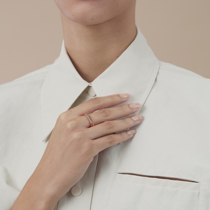 18K玫瑰金及黑色黄金 戒指 | 周生生珠寶 | 90603R - 3