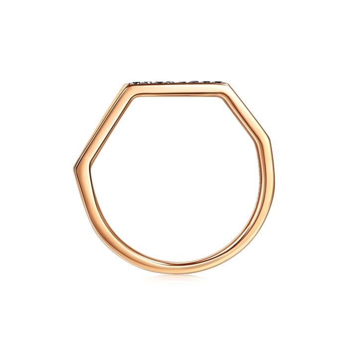 18K玫瑰金及黑色黄金 戒指 | 周生生珠寶 | 90603R - 5