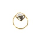 Harmony' 18K Yellow Gold Mother of Pearl Ring