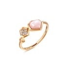 Harmony' 18K Rose Gold Mother of Pearl Ring