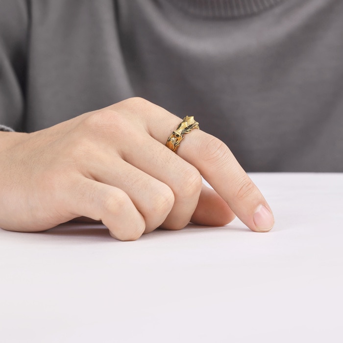 Solid Gold Ring | Chow Sang Sang Jewellery | Noir | 91029R - 2