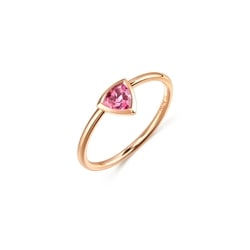 'Form' 18K Rose Gold Pink Tourmaline Ring