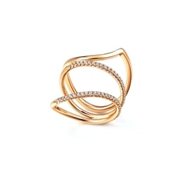 'Form' 18K Rose Gold Diamond Ring