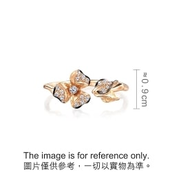 Symphony 18K Red  Black Gold Diamond Ring