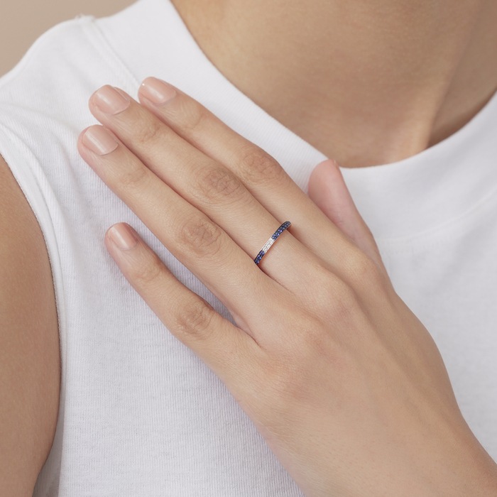 18K白色及黑色黄金 戒指 | 周生生珠寶 | 91783R - 2