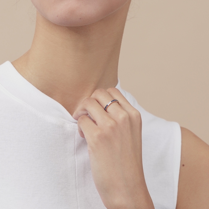 18K白色及黑色黄金 戒指 | 周生生珠寶 | 91783R - 3