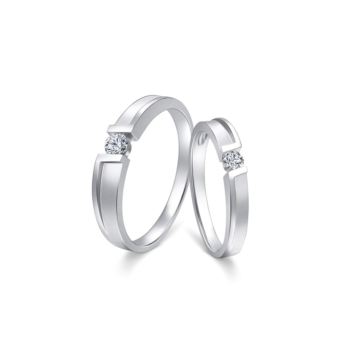 18K White Gold Ring | Chow Sang Sang Jewellery | 91855R - 4