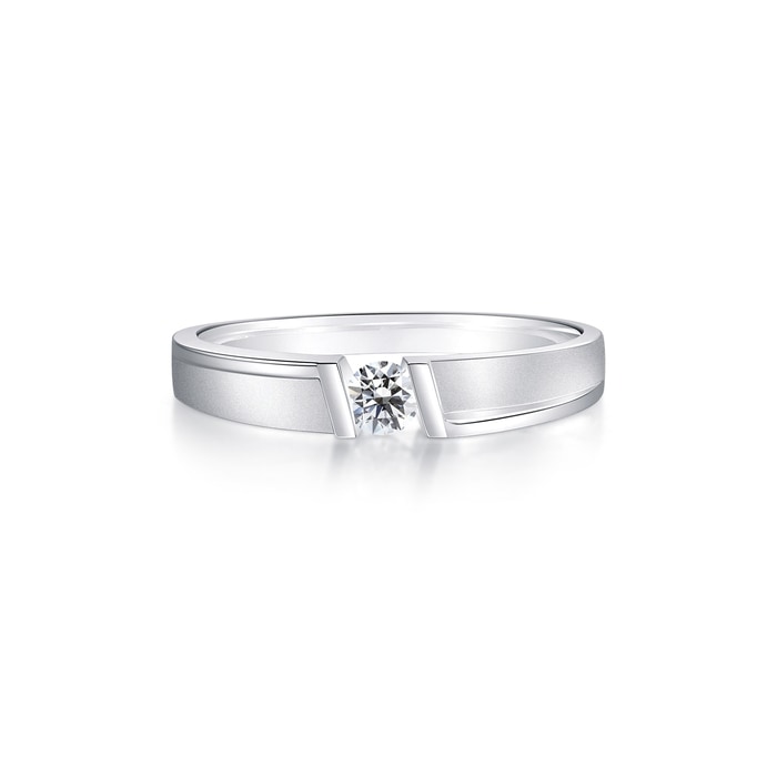 18K White Gold Ring | Chow Sang Sang Jewellery | 91855R - 2