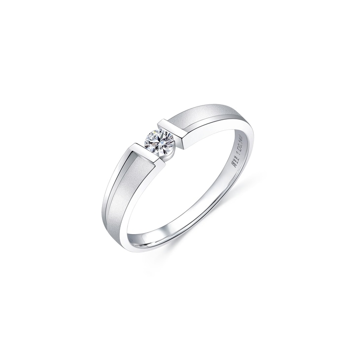 18K White Gold Ring | Chow Sang Sang Jewellery | 91855R - 1