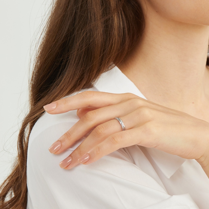 18K White Gold Ring | Chow Sang Sang Jewellery | Love Decode | 91919R - 2