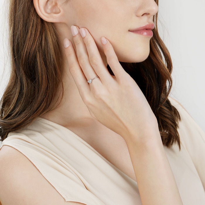 18K白色黄金 戒指 | 周生生珠寶 | 92922R - 3