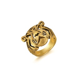 「祈願篇」999.9黃金老虎戒指