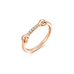18K Rose Gold Diamond Ring