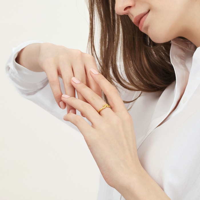 Solid Gold Ring | Chow Sang Sang Jewellery | Love Decode | 93200R - 3