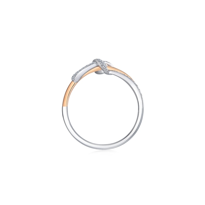 18K白色黄金及玫瑰金 戒指 | 周生生珠寶 | 93349R - 5