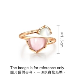 Harmony 18K Rose Gold Pink Mother of Pearl Ring