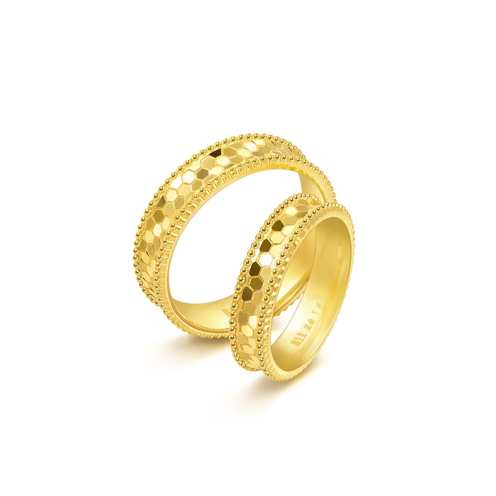 999黃金 戒指 | 周生生珠寶 | Essence「永」 | 93546R - 6