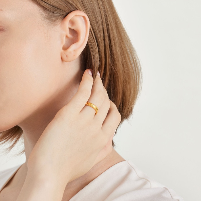 999黃金 戒指 | 周生生珠寶 | Essence「永」 | 93546R - 2