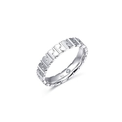 「Promise」18K白色黃金鑽石戒指 (女戒)